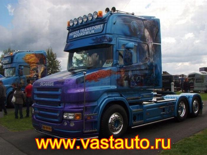 Аэрография на грузовике SCANIA