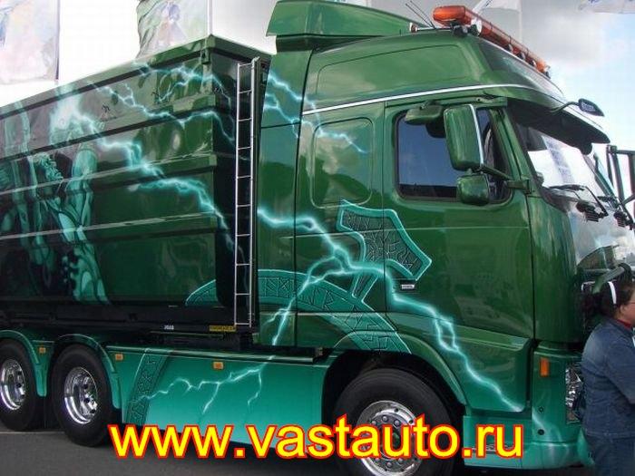 Аэрография на грузовике
