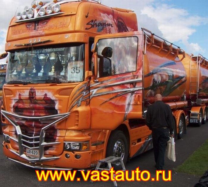 Аэрография на грузовике