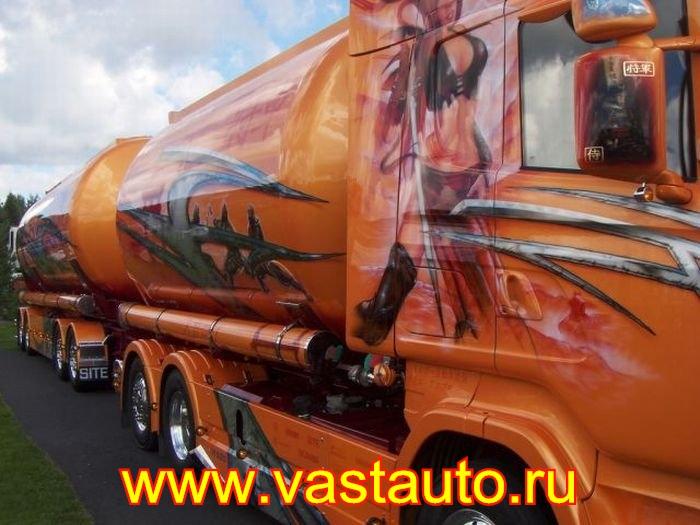 Аэрография на грузовике