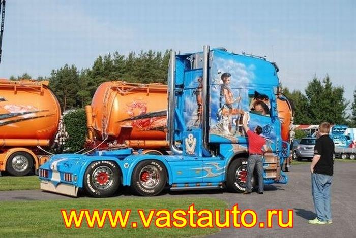 Аэрография на грузовике