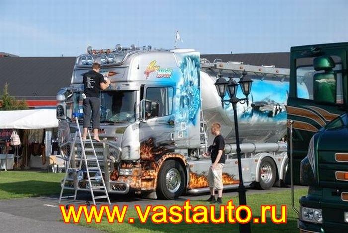 Аэрография на грузовике